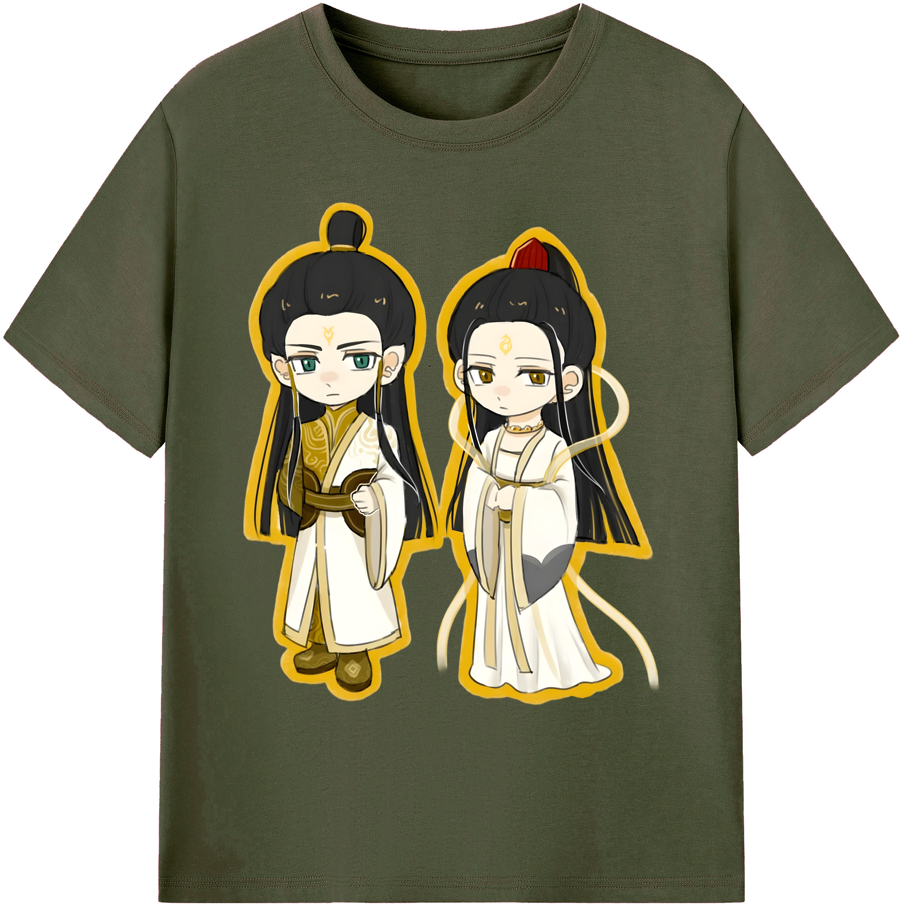（画像用） Ne Zha 2 ナタ 魔童の大暴れ 綿100％ メンズ半袖Tシャツ｜肌触りやわらか＆通気性